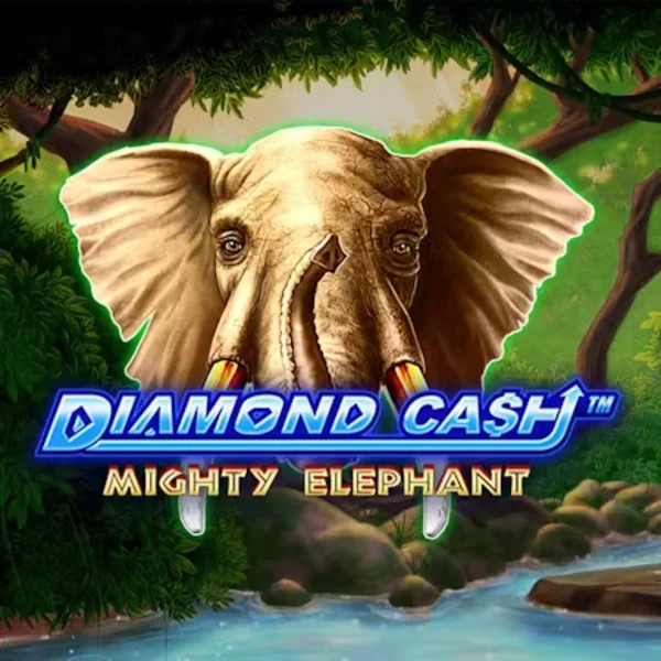 Diamond Cash Mighty Elephant by Greentube, showcased at zeturfs.nl – game logo