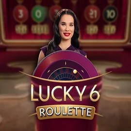 Lucky 6 Roulette online game logo by Pragmatic Play on zeturfs.nl