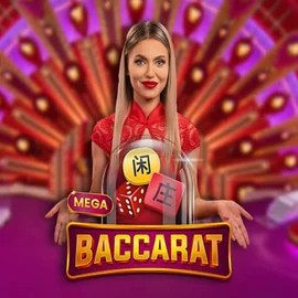 Mega Baccarat slot icon by Pragmatic Play, available at Zeturf Casino