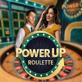 Official Live Casino logo: PowerUP Roulette by Pragmatic Play at Zeturf Casino